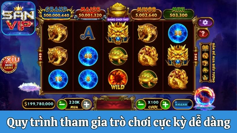 Quy trình tham gia trò chơi cực kỳ dễ dàng